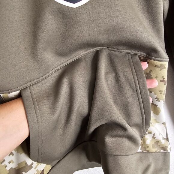 Nike Las Vegas Raiders Hoodie Salute To Service Therma-FIT Youth L Black Green - Picture 6 of 8